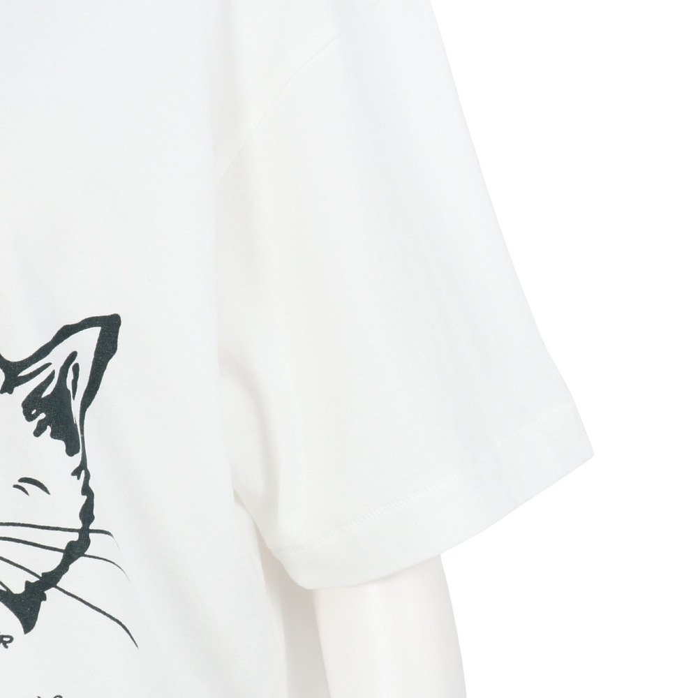 ゴースローキャラバン（GOSLOWCARAVAN）（メンズ、レディース）RAY綿 猫と麦酒 半袖Tシャツ 猫生乾杯 362616 WHT