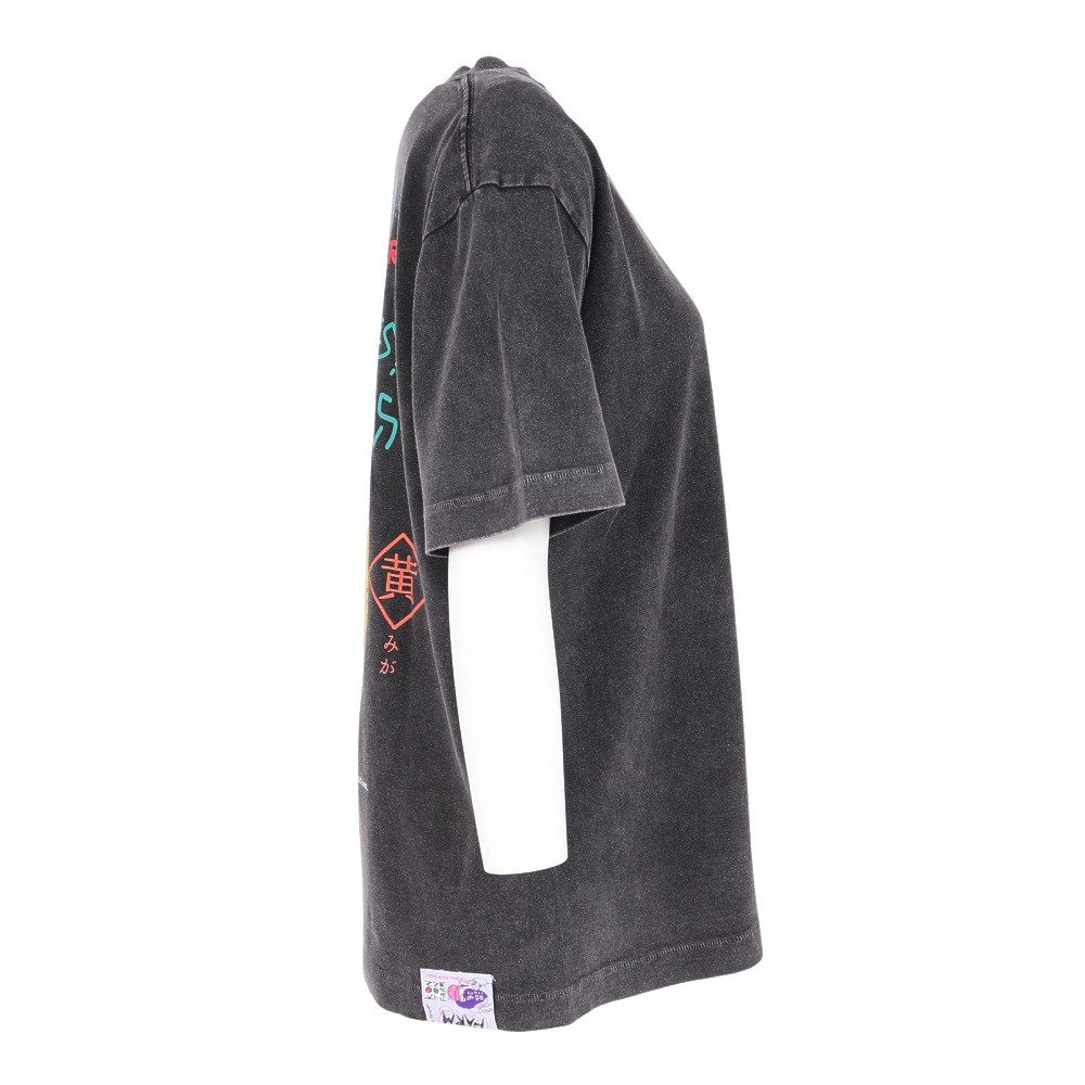 ゴースローキャラバン（GOSLOWCARAVAN）（メンズ、レディース）RAY綿 猫と麦酒 半袖Tシャツ 麦酒風呂 362617 BLK