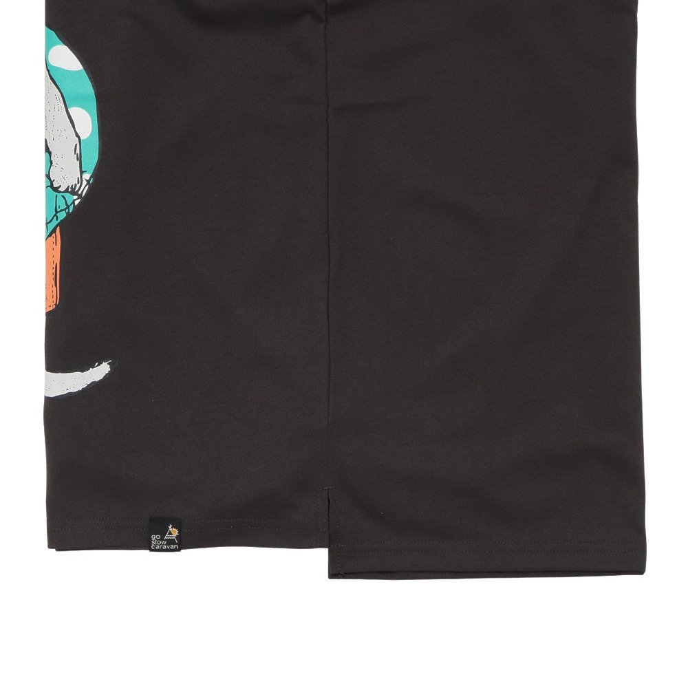 ゴースローキャラバン（GOSLOWCARAVAN）（レディース）Drymix 海猫 半袖Tシャツ 365601 BLK