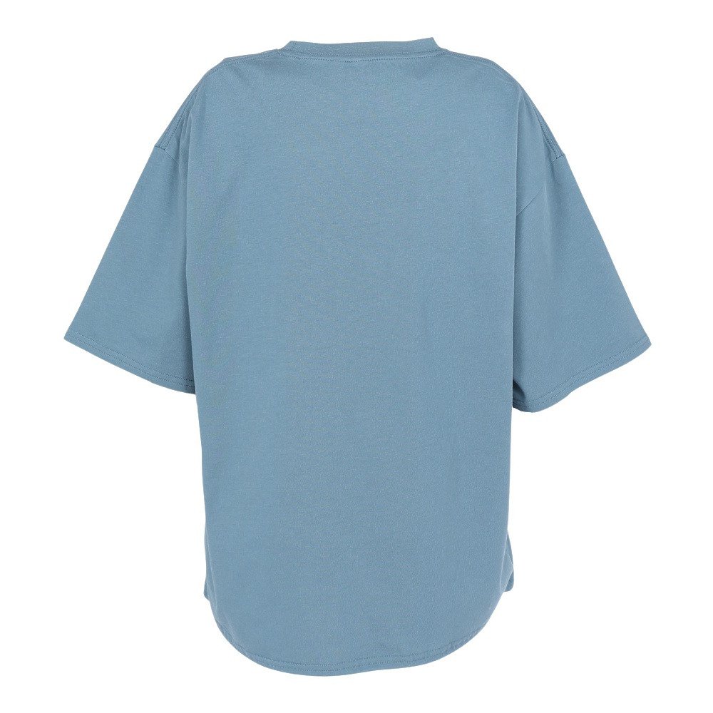 ゴースローキャラバン（GOSLOWCARAVAN）（レディース）シリコンバイオ ヒッピーロゴ ゆったり 半袖Tシャツ 366107 BLU