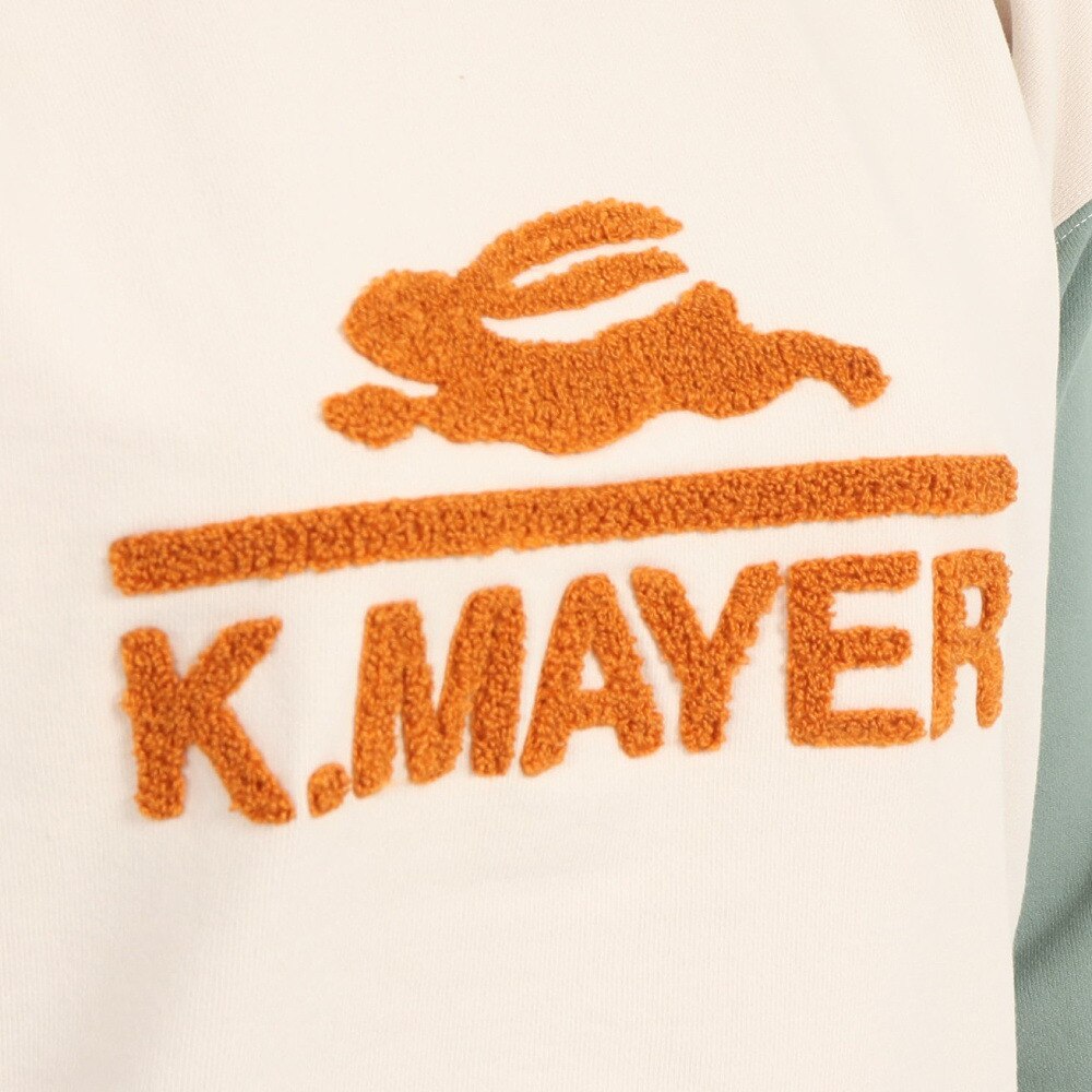 クリフメイヤー（KRIFF MAYER）（レディース）裏起毛ユルクルー サガラ刺繍 2327806L-90:MULTI-COL