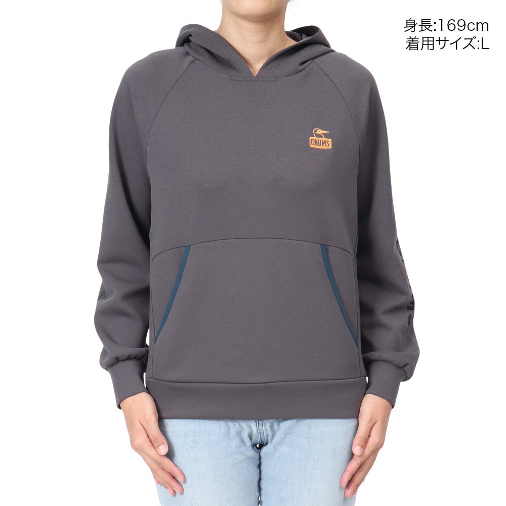 チャムス（CHUMS）（レディース）スウェット パーカー LB チャムリースポーツ パーカー CH10-1483-G001 グレー プルオーバー