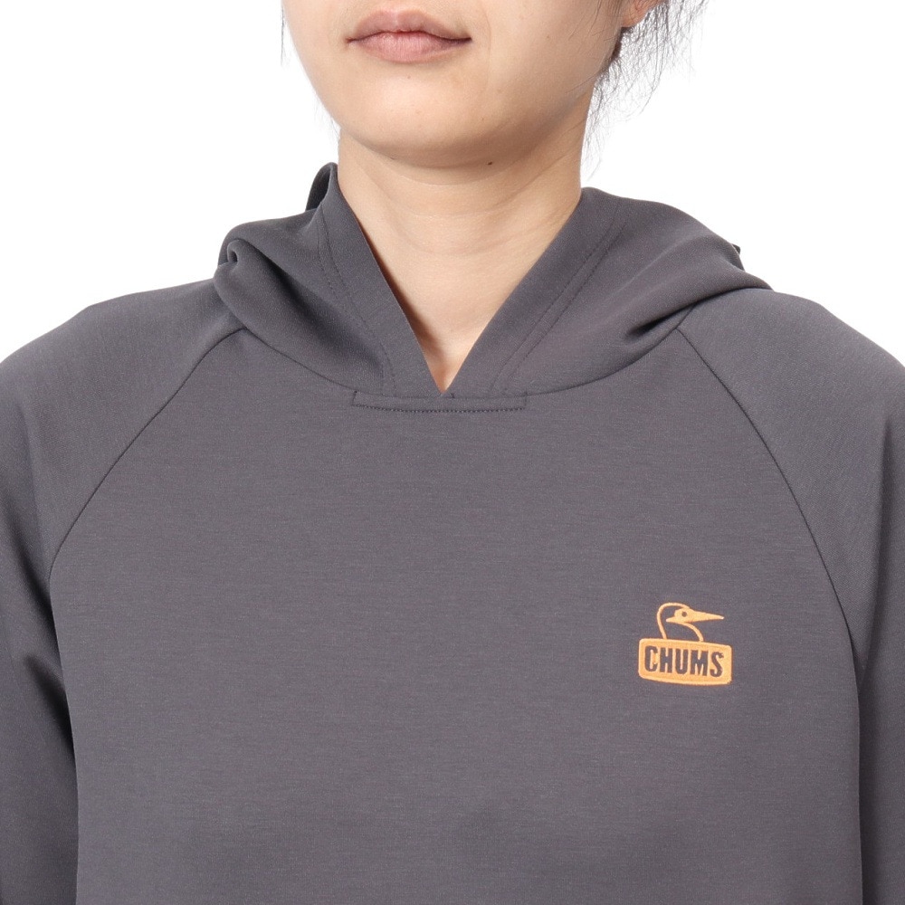 チャムス（CHUMS）（レディース）スウェット パーカー LB チャムリースポーツ パーカー CH10-1483-G001 グレー プルオーバー