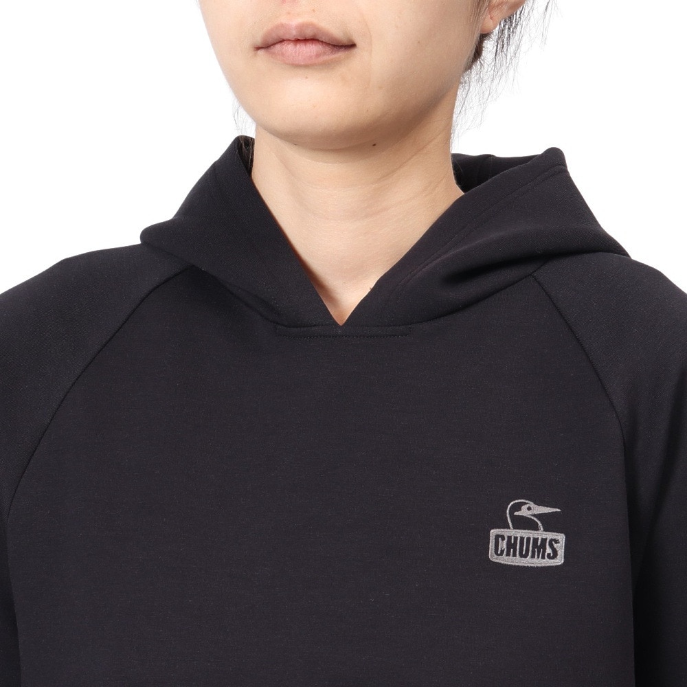 チャムス（CHUMS）（レディース）スウェット パーカー LB チャムリースポーツ パーカー CH10-1483-K001 ブラック プルオーバー
