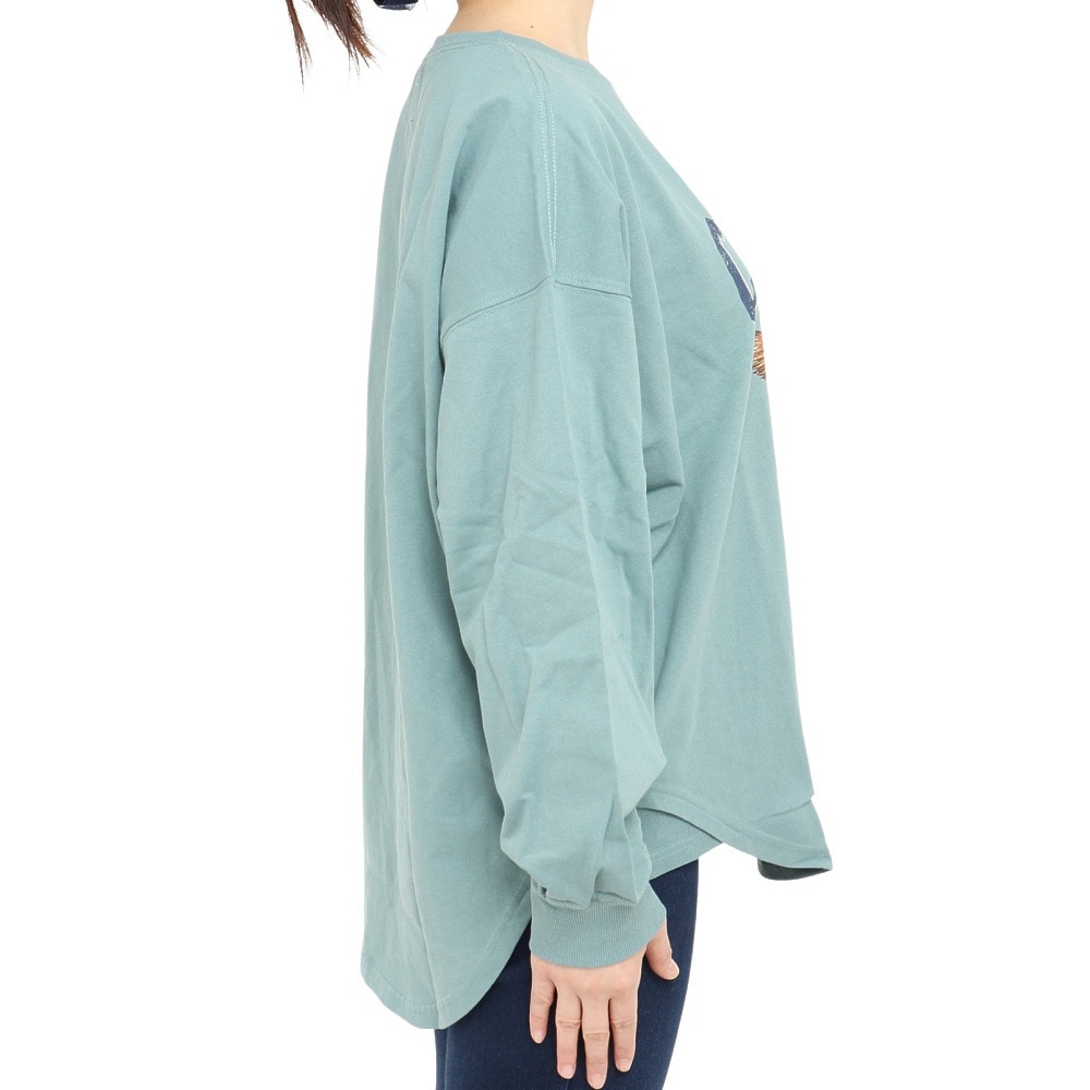 クリフメイヤー（KRIFF MAYER）（レディース）長袖Tシャツ ロンT アメカジビッグタフループTシャツ 2237812L-60:SAGE-GREEN グリーン 綿100