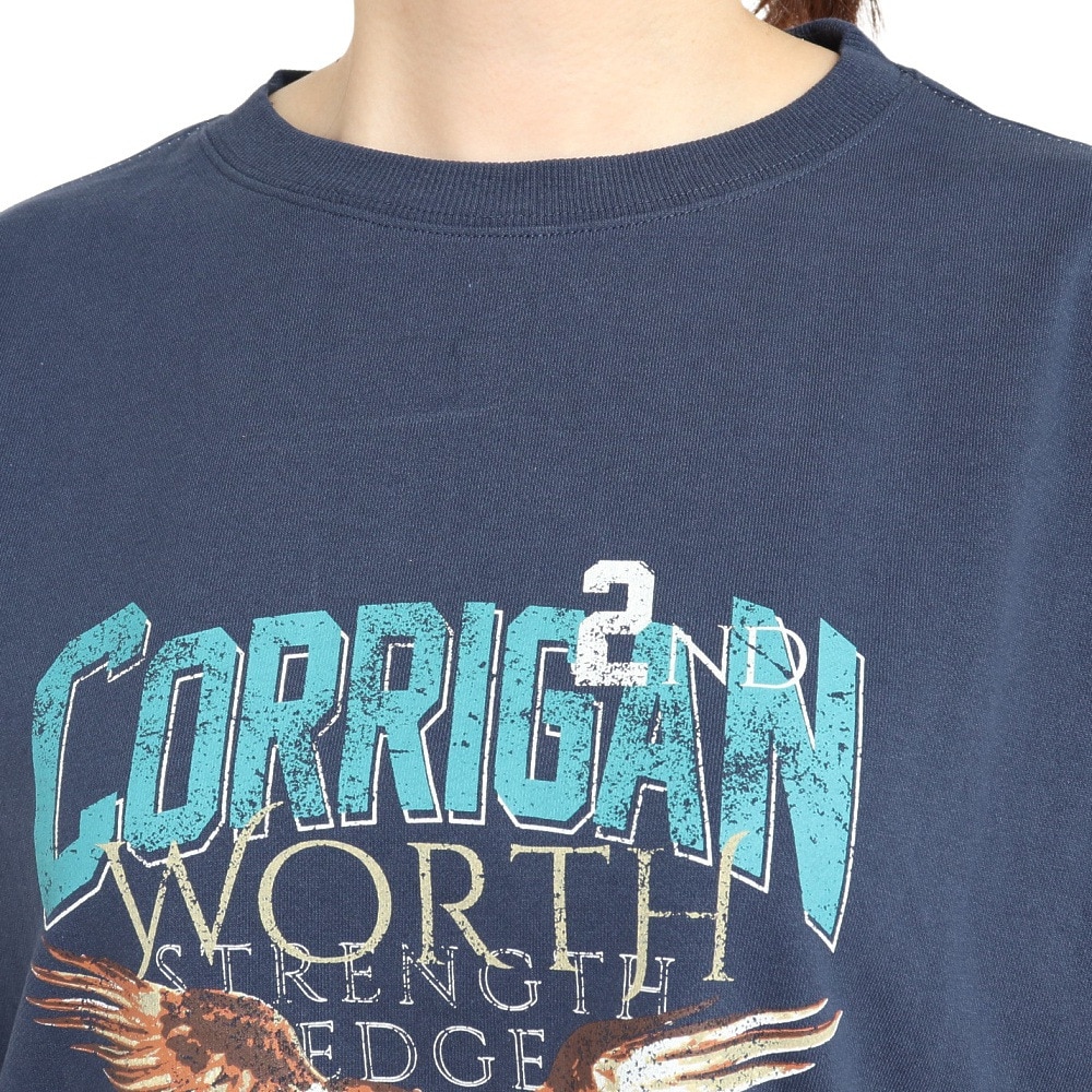 クリフメイヤー（KRIFF MAYER）（レディース）長袖Tシャツ ロンT アメカジビッグタフループTシャツ 2237812L-79:NAVY ネイビー 綿100