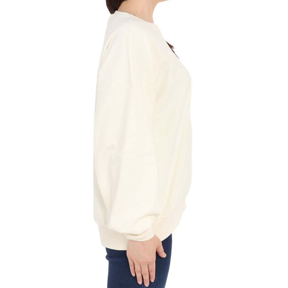 クリフメイヤー（KRIFF MAYER）（レディース）長袖Tシャツ ロンT もちのびクルーネック 2317817L-9:NATURAL アイボリー