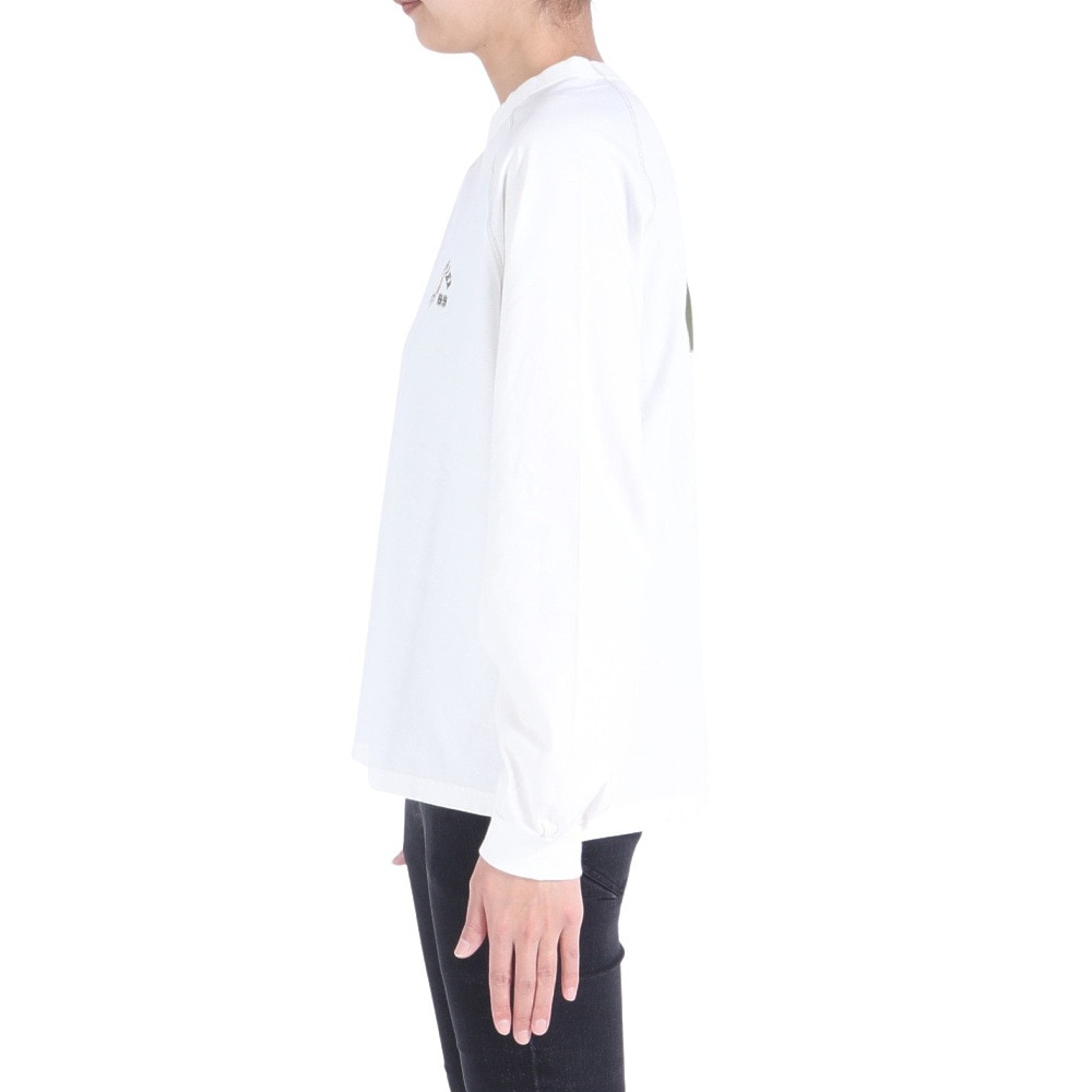クリフメイヤー（KRIFF MAYER）（レディース）ロンT 長袖Tシャツ キャンプラビットロンT 2337821L-5:OFF オフホワイト