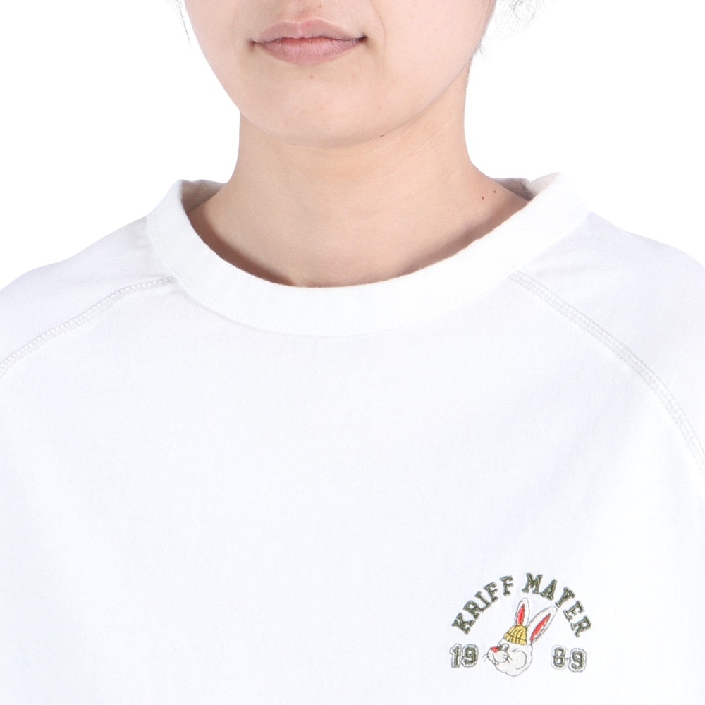 クリフメイヤー（KRIFF MAYER）（レディース）ロンT 長袖Tシャツ キャンプラビットロンT 2337821L-5:OFF オフホワイト