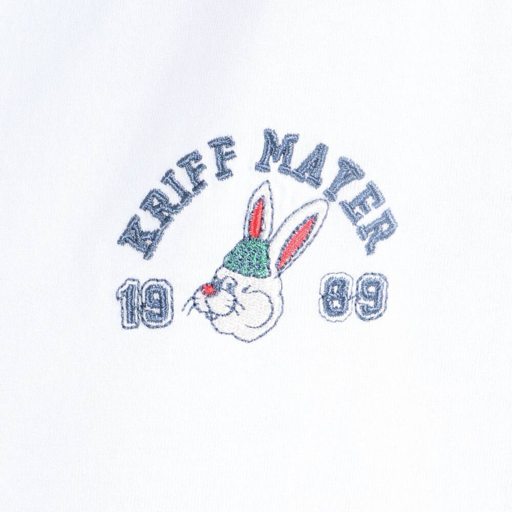 クリフメイヤー（KRIFF MAYER）（レディース）ロンT 長袖Tシャツ キャンプラビットロンT 2337821L-90:MULTI-COL ホワイト×ネイビー★★★