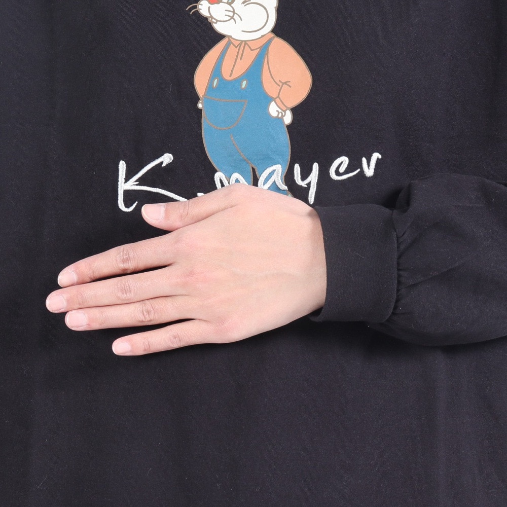 クリフメイヤー（KRIFF MAYER）（レディース）ロンT 長袖Tシャツ キャンプラビット チュニック 2337822L-19:BLACK ブラック