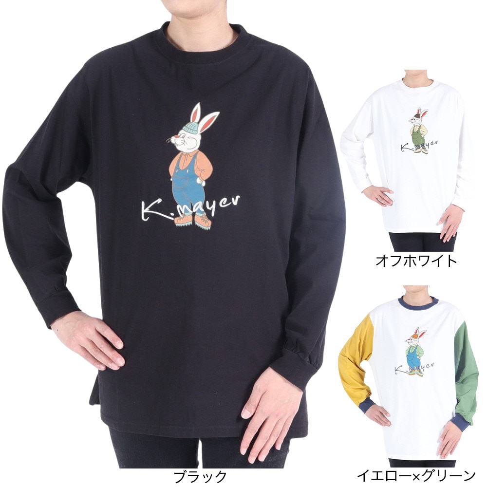 クリフメイヤー（KRIFF MAYER）（レディース）ロンT 長袖Tシャツ キャンプラビット チュニック 2337822L-5:OFF オフホワイト