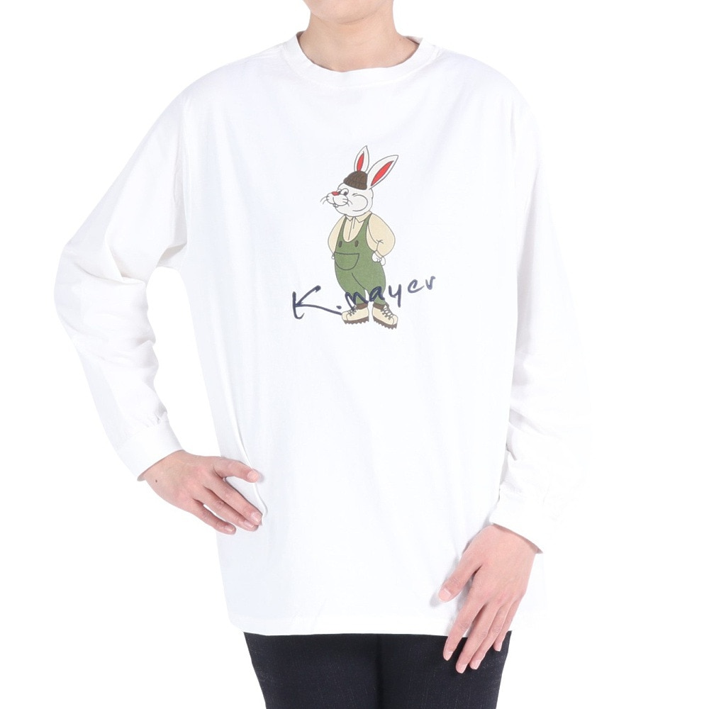 クリフメイヤー（KRIFF MAYER）（レディース）ロンT 長袖Tシャツ キャンプラビット チュニック 2337822L-5:OFF オフホワイト