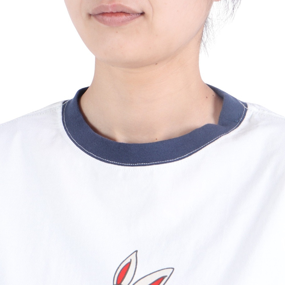 クリフメイヤー（KRIFF MAYER）（レディース）ロンT 長袖Tシャツ キャンプラビット チュニック 2337822L-90:MULTI-COL イエロー×グリーン