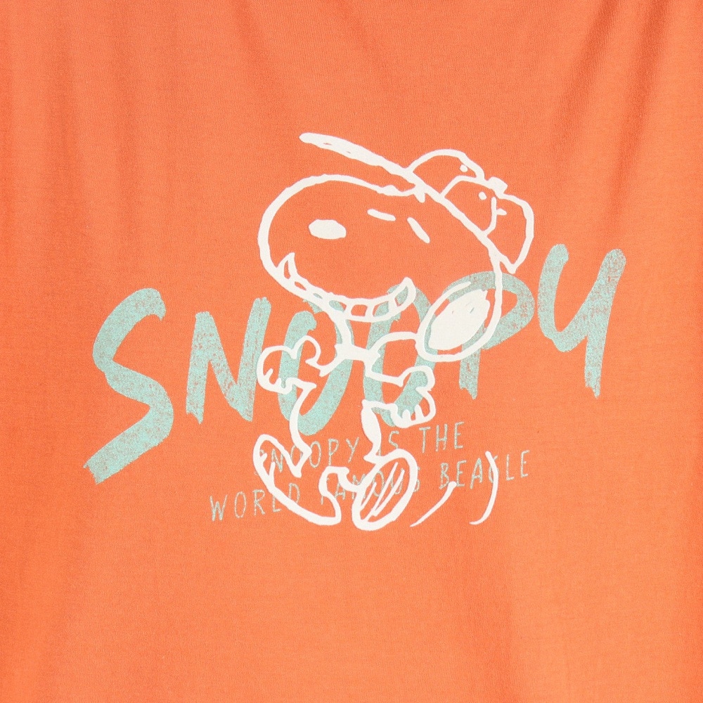 クリフメイヤー（KRIFF MAYER）（レディース）ロンT 長袖Tシャツ SNOOPY スヌーピー ゆるロンT 2337824L-45:ORANGE オレンジ