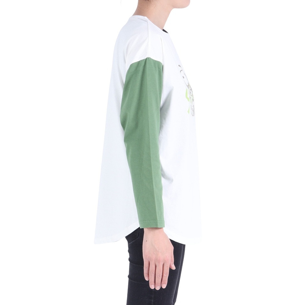 クリフメイヤー（KRIFF MAYER）（レディース）ロンT 長袖Tシャツ SNOOPY スヌーピー ゆるロンT 2337824L-90:MULTI-COL ホワイト