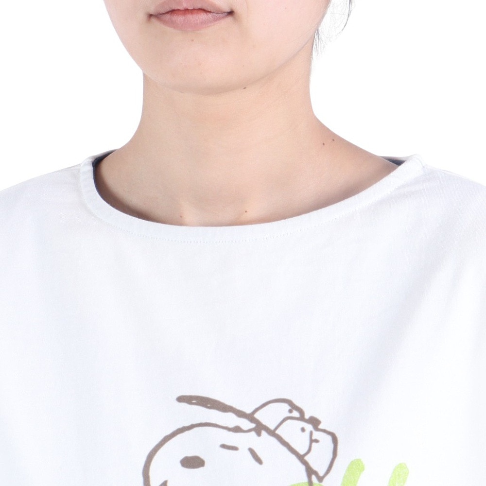 クリフメイヤー（KRIFF MAYER）（レディース）ロンT 長袖Tシャツ SNOOPY スヌーピー ゆるロンT 2337824L-90:MULTI-COL ホワイト