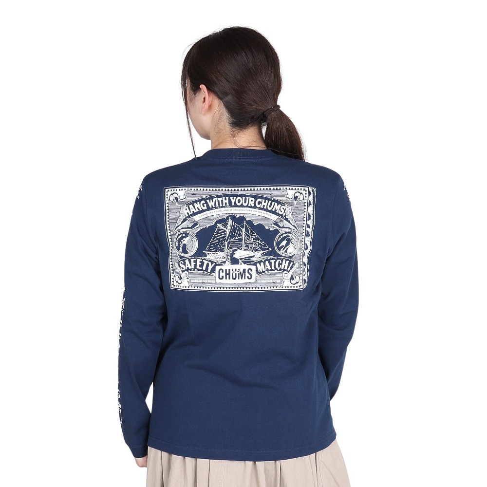 チャムス（CHUMS）（レディース）アンチバグセーフティマッチロングスリーブTシャツ CH11-2381-N001
