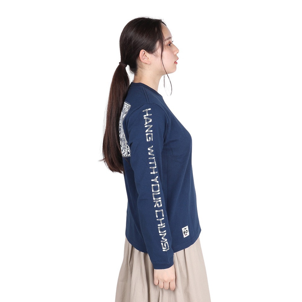 チャムス（CHUMS）（レディース）アンチバグセーフティマッチロングスリーブTシャツ CH11-2381-N001