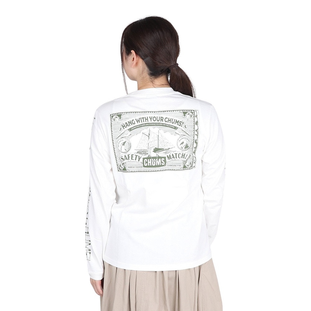 チャムス（CHUMS）（レディース）アンチバグセーフティマッチロングスリーブTシャツ CH11-2381-W001