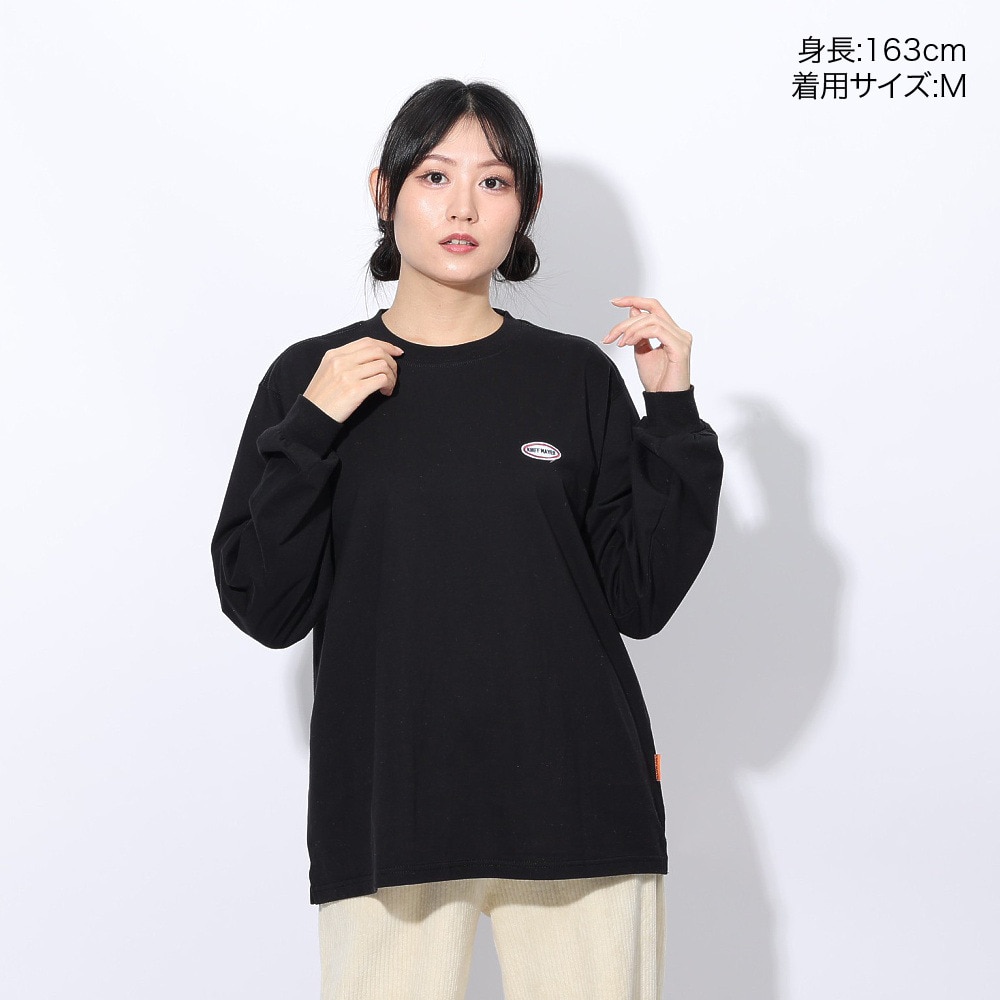 クリフメイヤー（KRIFF MAYER）（レディース）ロゴプリントロンT 長袖Tシャツ 2417828L 19 BLACK