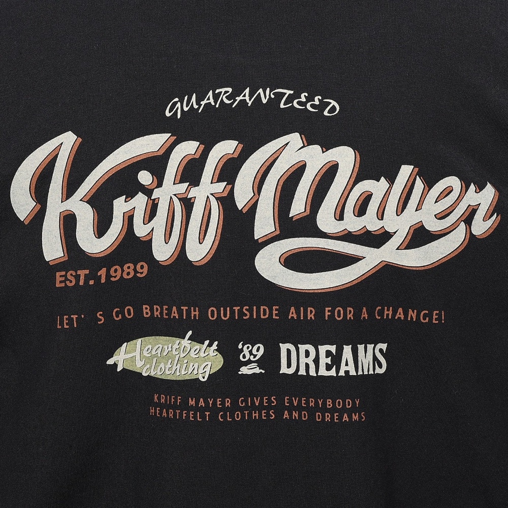 クリフメイヤー（KRIFF MAYER）（レディース）ロゴプリントロンT 長袖Tシャツ 2417828L 19 BLACK