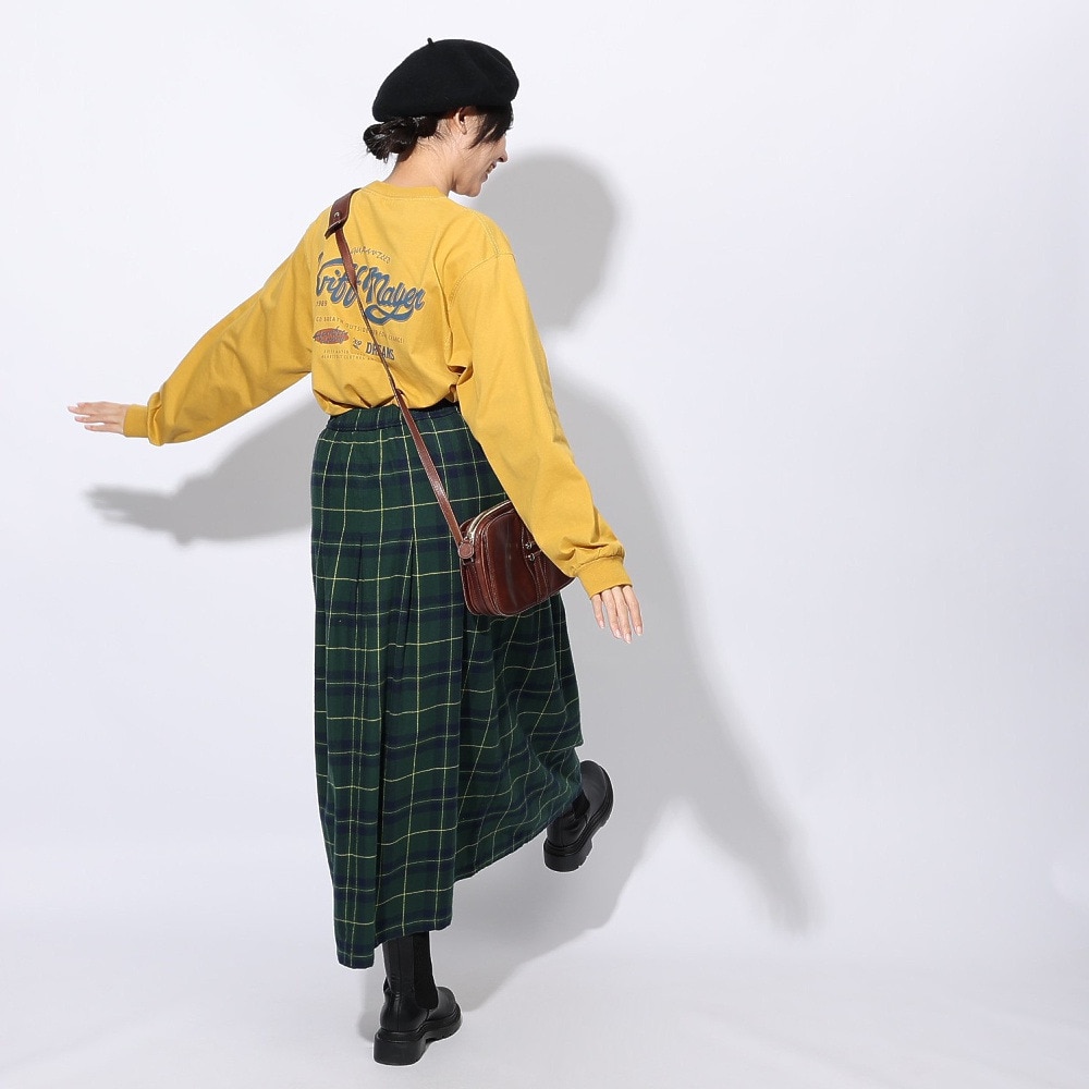 クリフメイヤー（KRIFF MAYER）（レディース）ロゴプリントロンT 長袖Tシャツ 2417828L 55 YELLOW