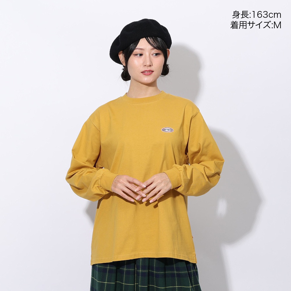 クリフメイヤー（KRIFF MAYER）（レディース）ロゴプリントロンT 長袖Tシャツ 2417828L 55 YELLOW
