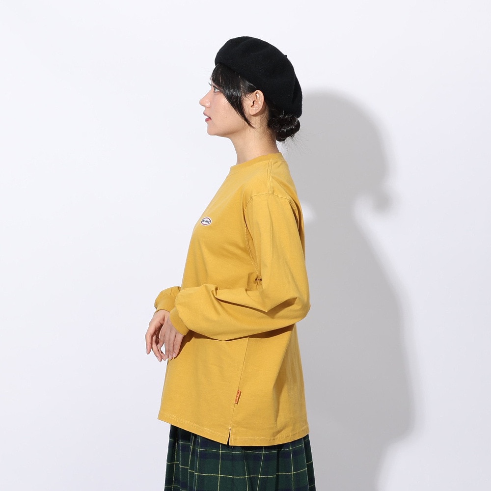 クリフメイヤー（KRIFF MAYER）（レディース）ロゴプリントロンT 長袖Tシャツ 2417828L 55 YELLOW