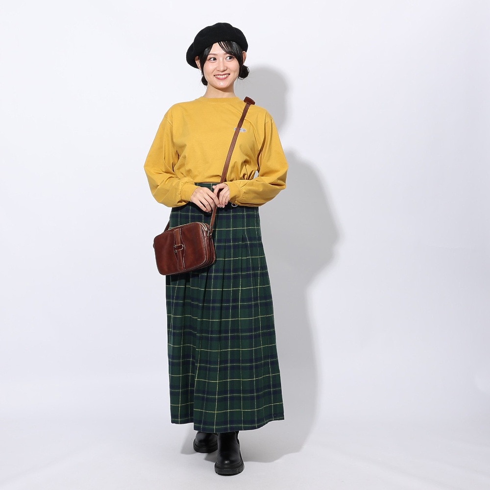 クリフメイヤー（KRIFF MAYER）（レディース）ロゴプリントロンT 長袖Tシャツ 2417828L 55 YELLOW