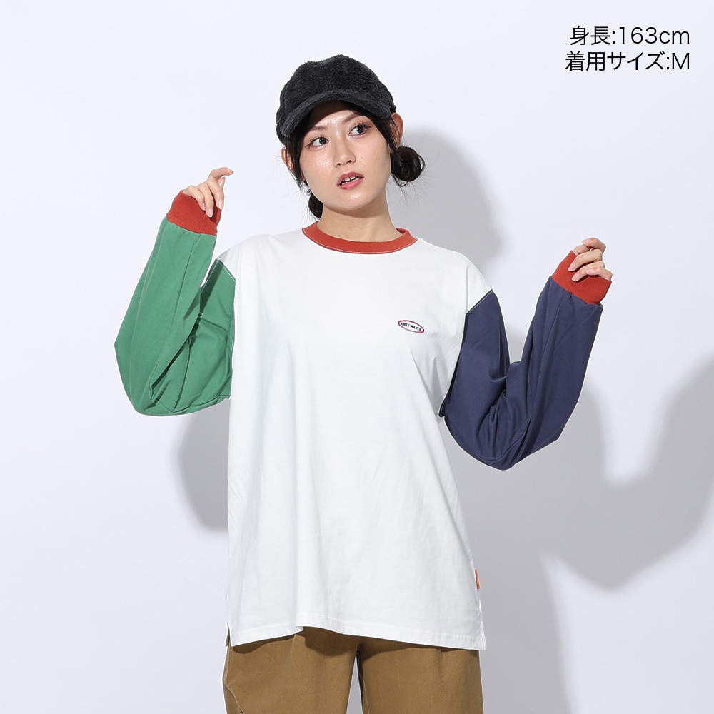 クリフメイヤー（KRIFF MAYER）（レディース）ロゴプリントロンT 長袖Tシャツ 2417828L 90 MULTI-COL