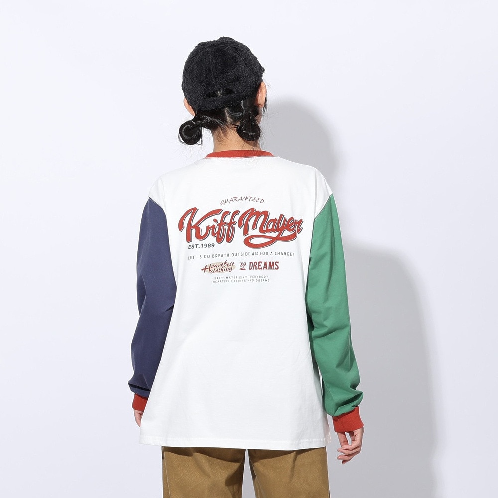 クリフメイヤー（KRIFF MAYER）（レディース）ロゴプリントロンT 長袖Tシャツ 2417828L 90 MULTI-COL