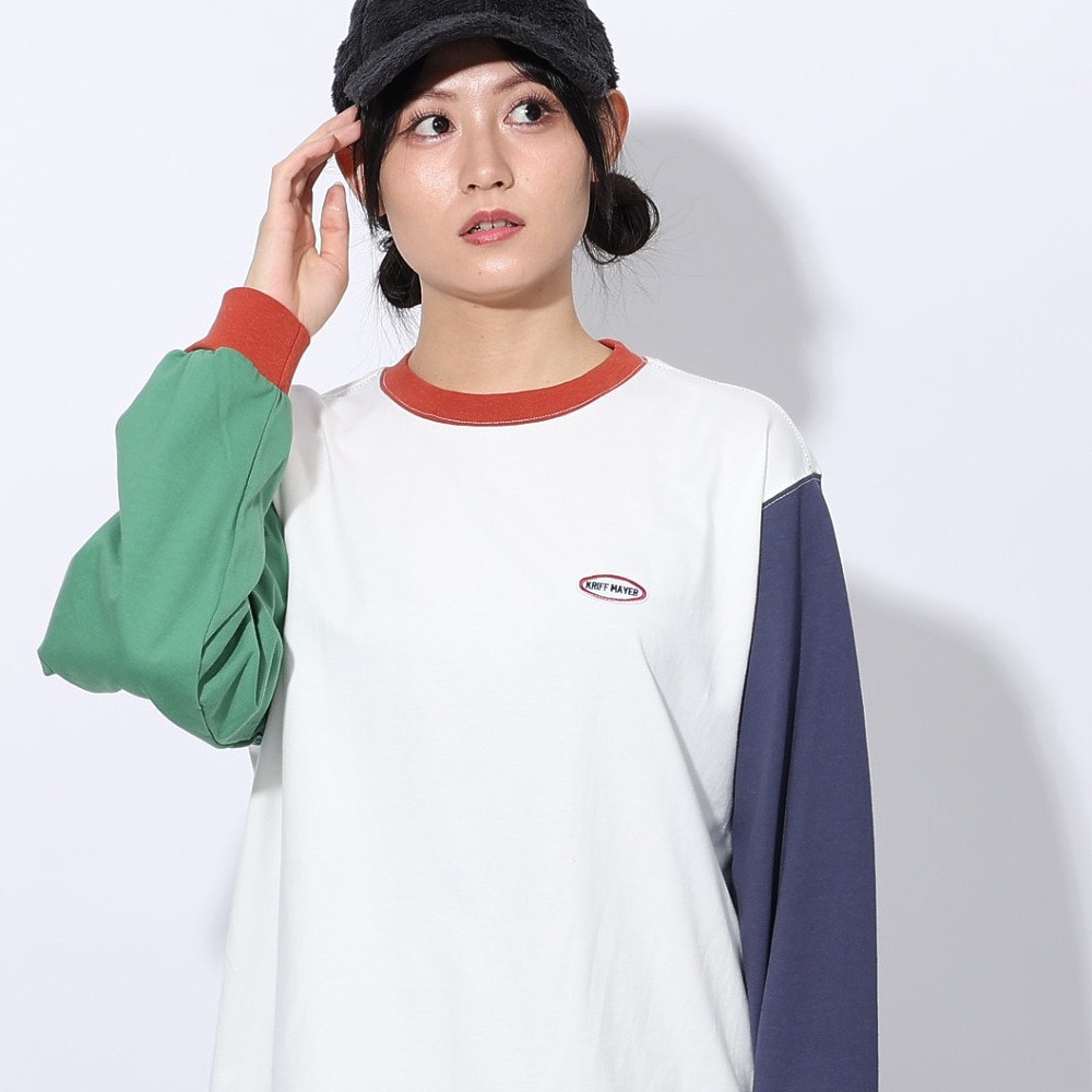 クリフメイヤー（KRIFF MAYER）（レディース）ロゴプリントロンT 長袖Tシャツ 2417828L 90 MULTI-COL