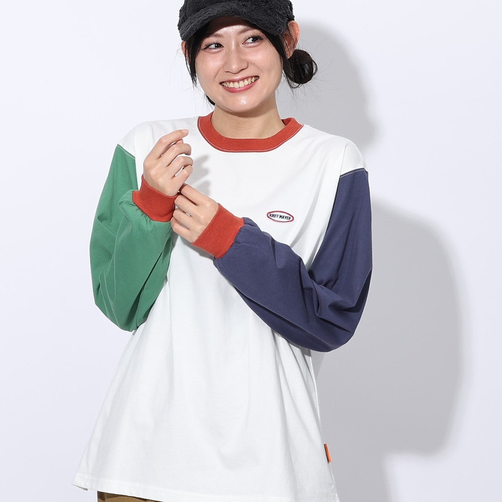 クリフメイヤー（KRIFF MAYER）（レディース）ロゴプリントロンT 長袖Tシャツ 2417828L 90 MULTI-COL