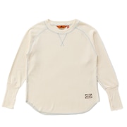 (レディース)アームウォーマー風 ロンT 長袖Tシャツ 2417834L:9:NATURAL