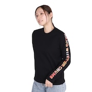 (レディース)長袖Tシャツ ロンT アンチバグ BREAKFAST CH11-2506-K001 ブラック 綿100 虫よけ