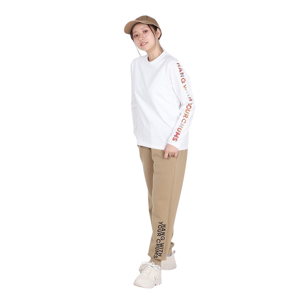 チャムス（CHUMS）（レディース）長袖Tシャツ ロンT アンチバグ CH11-2506-W001 ホワイト 綿100 虫よけ