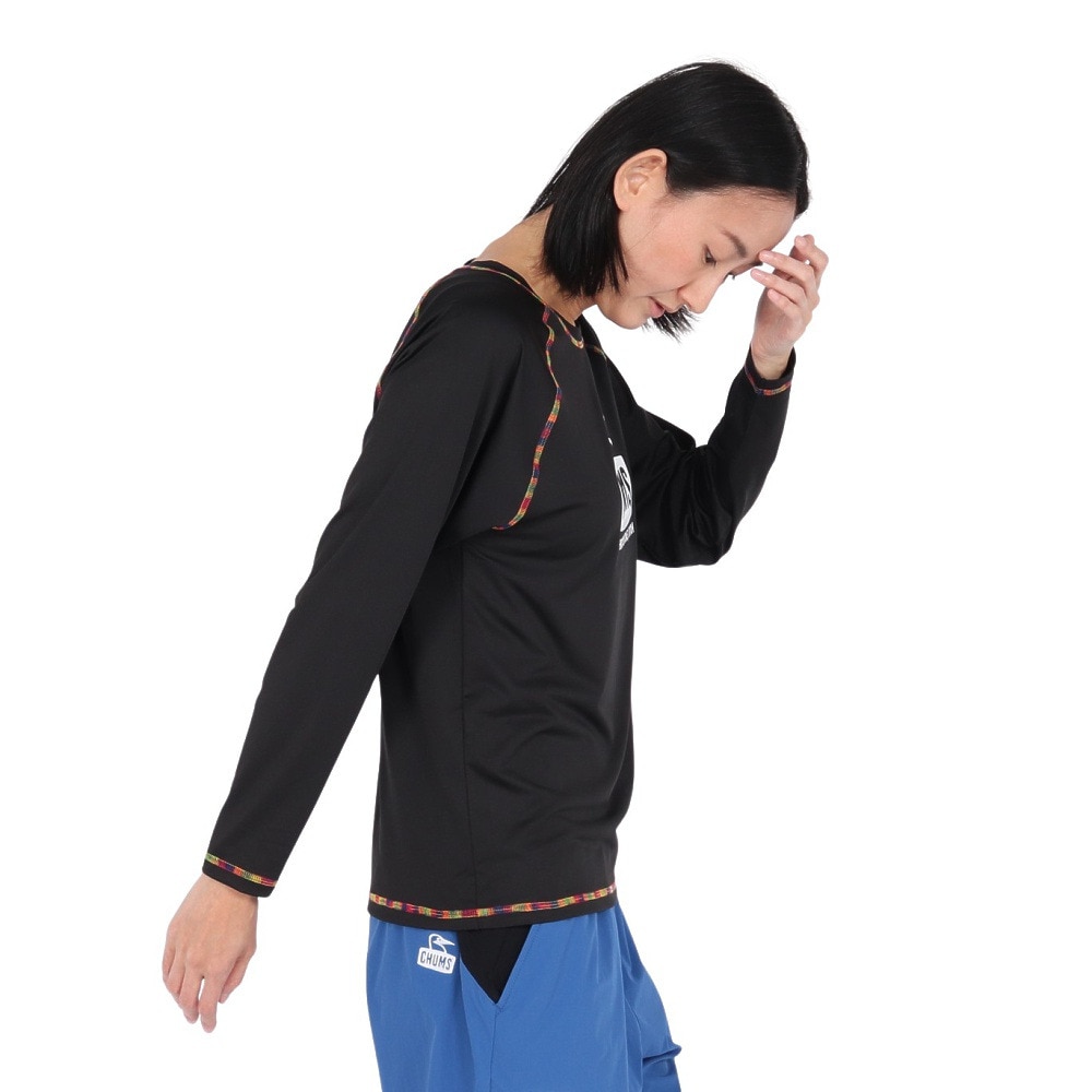 チャムス（CHUMS）（レディース）スプラッシュ ブービー フェイス 長袖 Tシャツ CH11-2541-K094