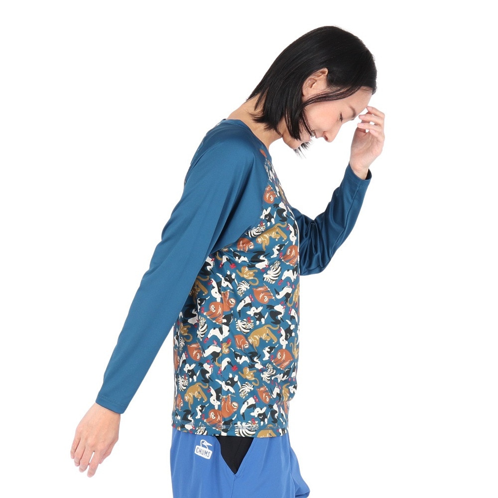 チャムス（CHUMS）（レディース）スプラッシュ ブービー フェイス 長袖 Tシャツ CH11-2541-Z354