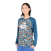 (レディース)スプラッシュ ブービー フェイス 長袖 Tシャツ CH11-2541-Z354