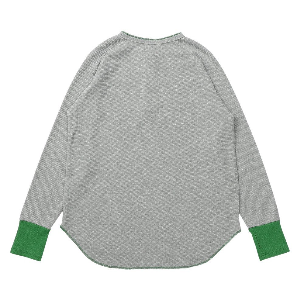 クリフメイヤー（KRIFF MAYER）（レディース）ハニカムワッフルバイカラーロンT W2517831:15:GRAY