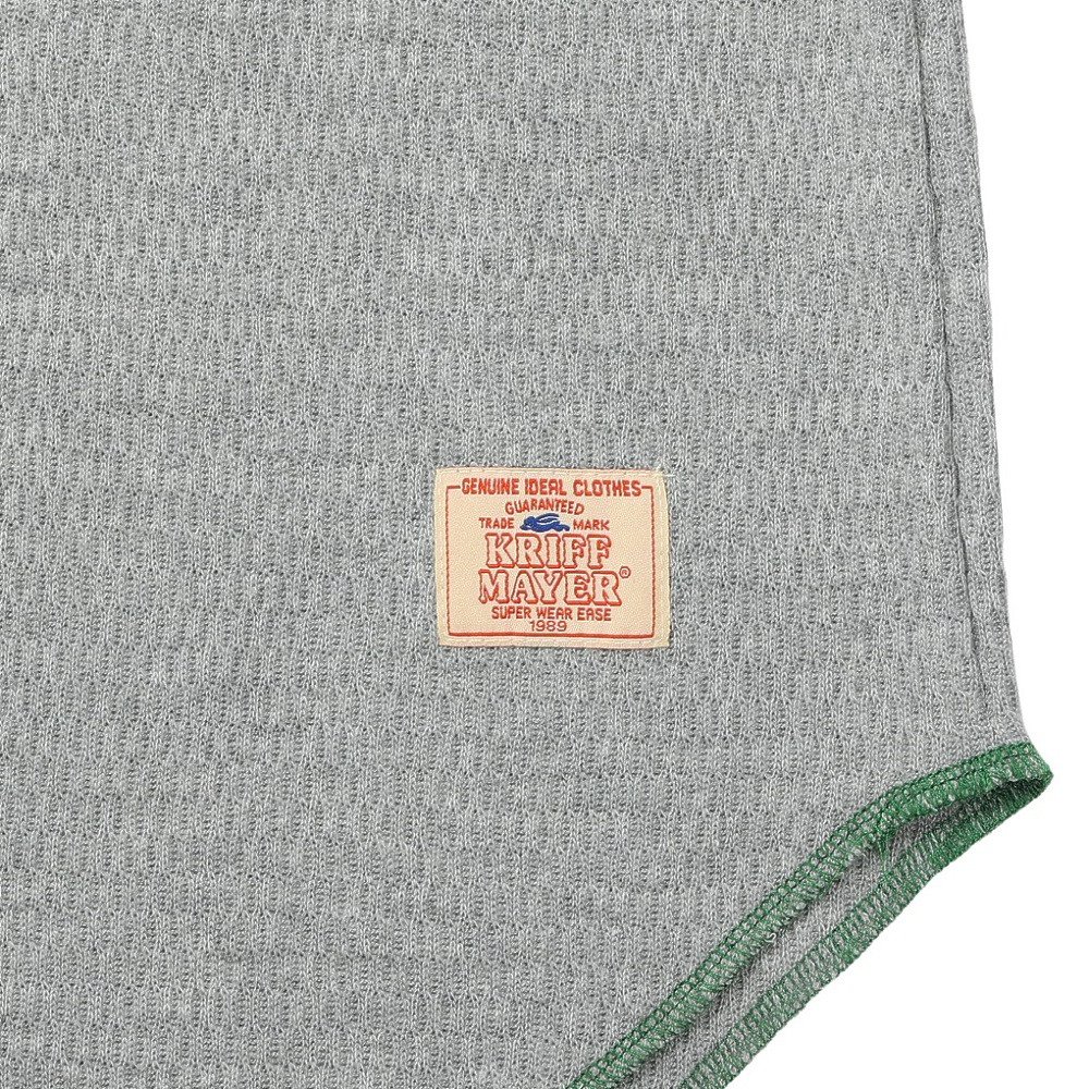 クリフメイヤー（KRIFF MAYER）（レディース）ハニカムワッフルバイカラーロンT W2517831:15:GRAY