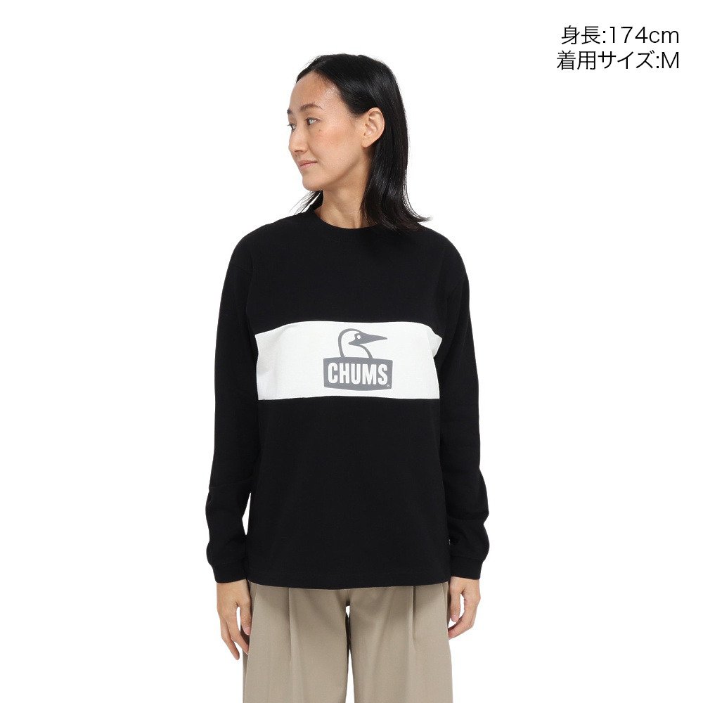 チャムス（CHUMS）（レディース）Kearns Panel 長袖Tシャツ CH11-2652-K004