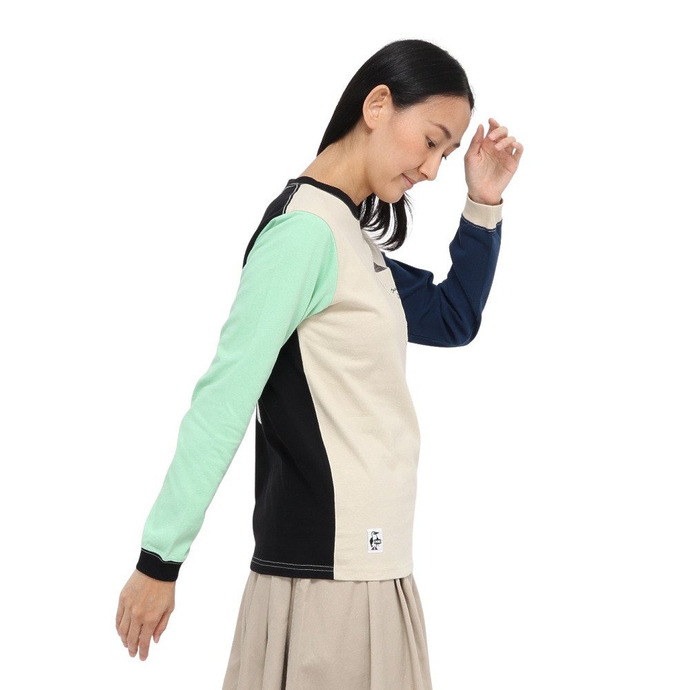 チャムス（CHUMS）（レディース）ホットチョコレート ポケット ブラッシュド ロングスリーブTシャツ CH11-2659-C110