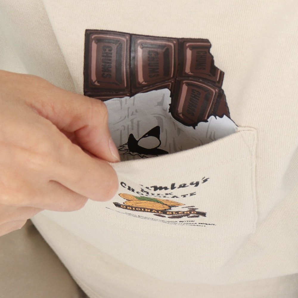 チャムス（CHUMS）（レディース）ホットチョコレート ポケット ブラッシュド ロングスリーブTシャツ CH11-2659-C110