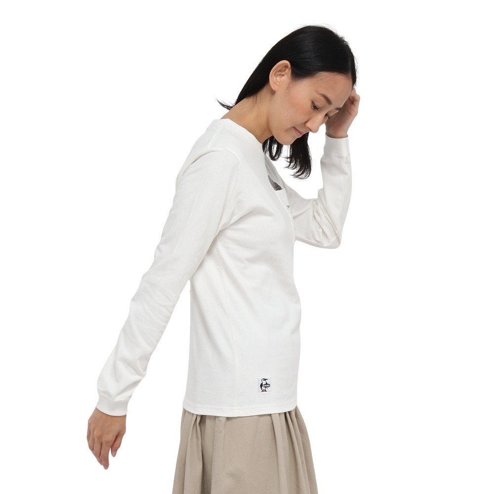 チャムス（CHUMS）（レディース）ホットチョコレート ポケット ブラッシュド ロングスリーブTシャツ CH11-2659-W001