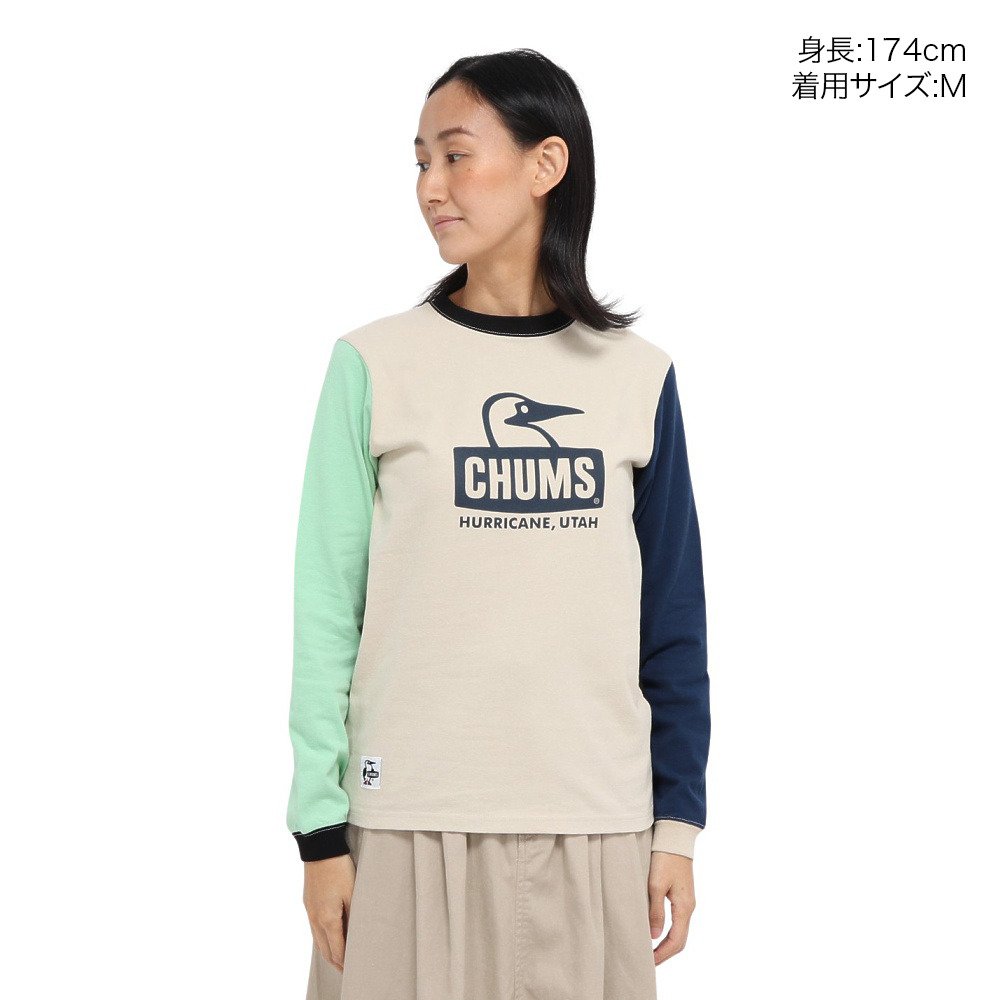 チャムス（CHUMS）（レディース）ブービーフェイス ブラッシュド ロングスリーブTシャツ CH11-2667-C110