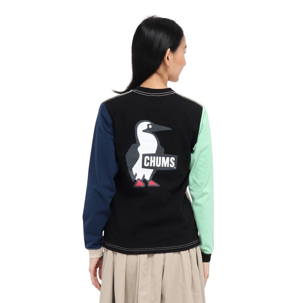 チャムス（CHUMS）（レディース）ブービーロゴ ブラッシュド ロングスリーブTシャツ CH11-2668-C110