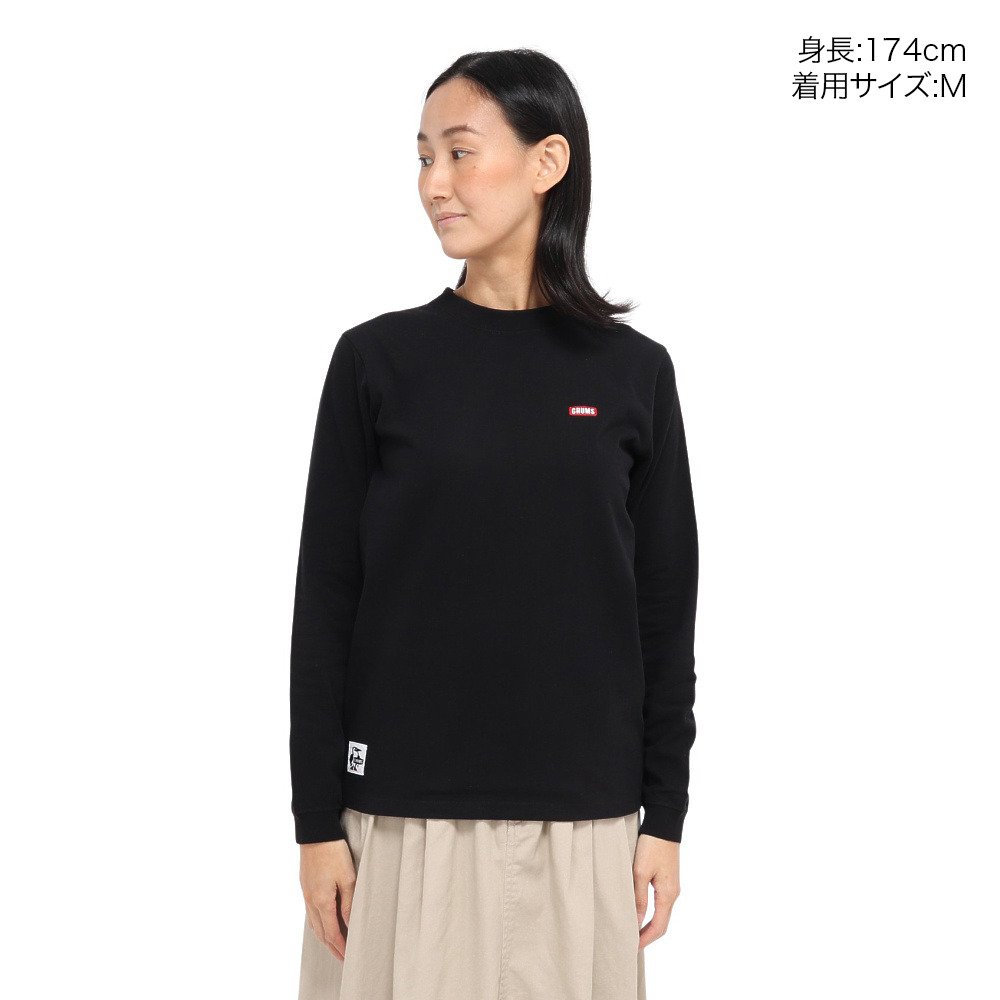 チャムス（CHUMS）（レディース）ブービーロゴ ブラッシュド ロングスリーブTシャツ CH11-2668-K001
