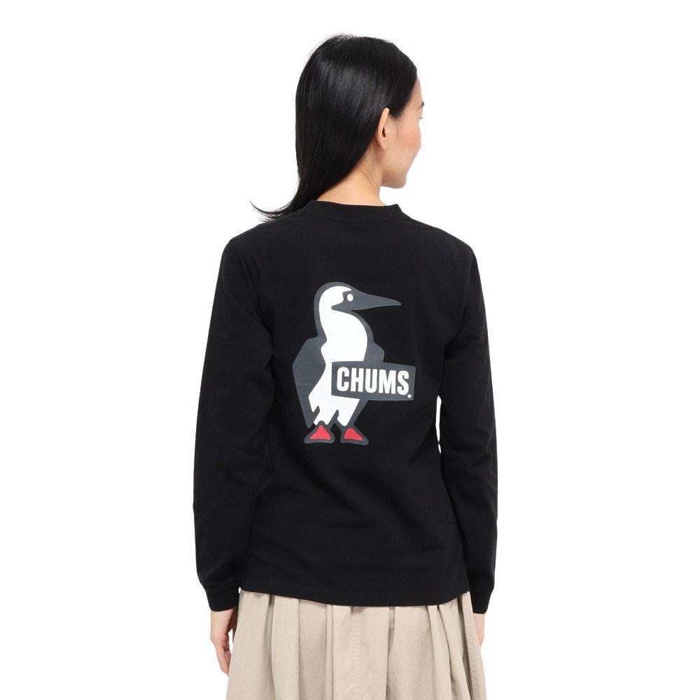 チャムス（CHUMS）（レディース）ブービーロゴ ブラッシュド ロングスリーブTシャツ CH11-2668-K001